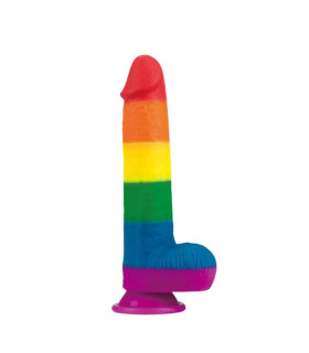 Фаллоімітатор на присоске Lovetoy Prider Dildo 9 разноцветный, 22.5 см х 4 см - No Taboo