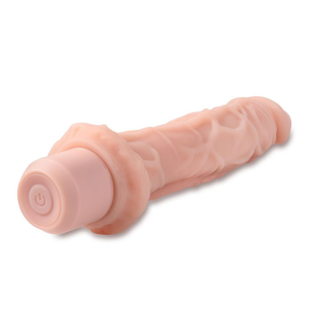 Вибратор многоскоростной Blush Dr. Skin гибкий, бежевый, 25.4 х 4.4 см фото №5 — секс игрушки: Украина, NO TABOO