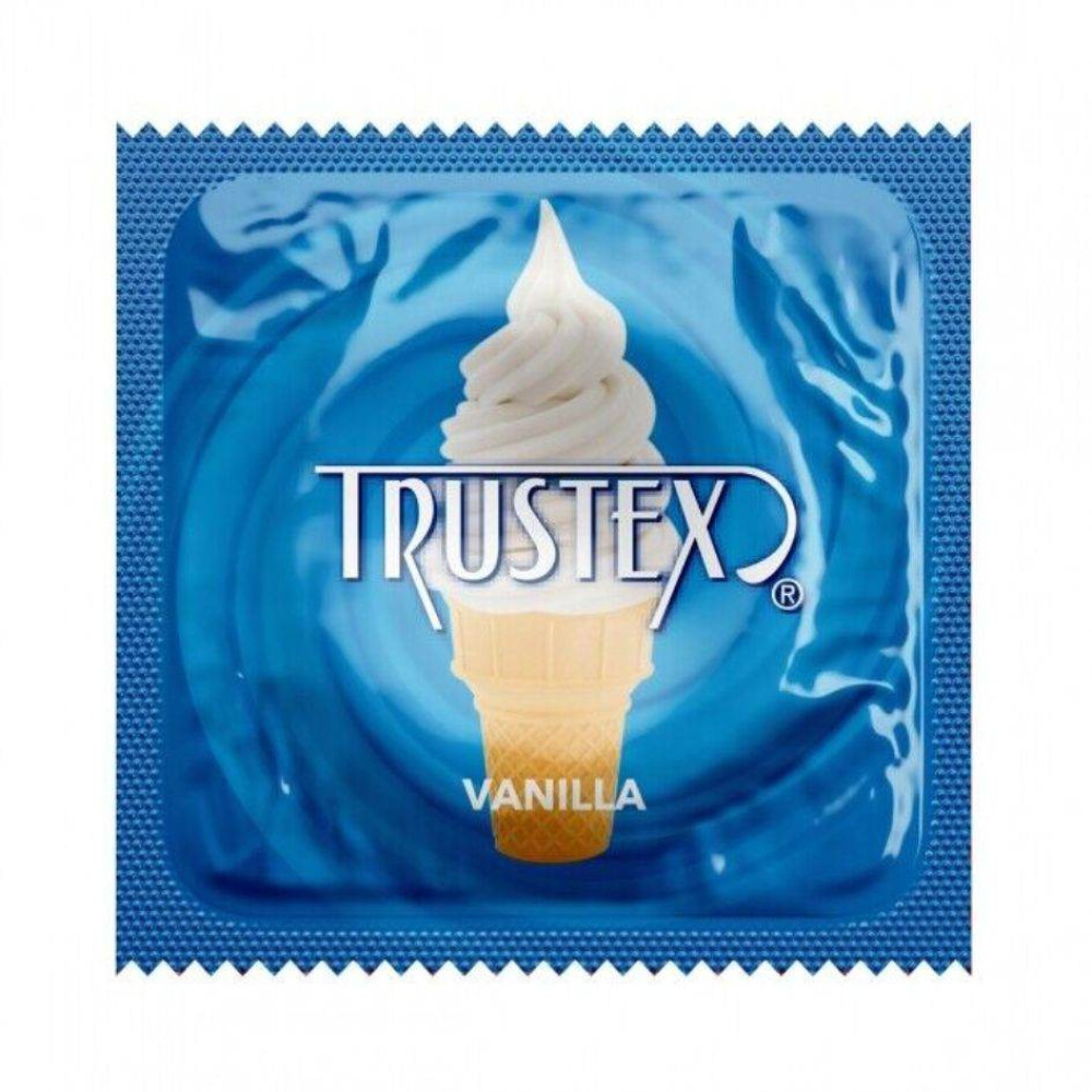 Презерватив Trustex Vanilla Lubricated с ароматом и вкусом ванили, 1 шт, фото №0 — секс шоп Украина, NO TABOO