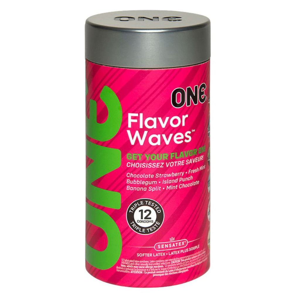 Набор презервативов ONE FlavorWaves со вкусами, 12 шт, фото №0 — секс шоп Украина, NO TABOO