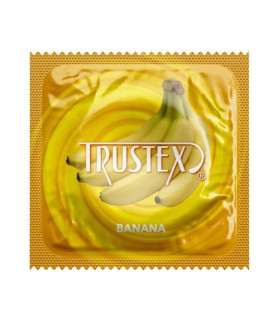 Презерватив Trustex Banana с ароматом и вкусом банана, 1 шт - No Taboo