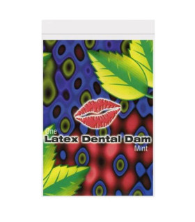 Серветка для кунілінгусу латексна Mint Latex Dental Dams для орального сексу, 1 шт - No Taboo