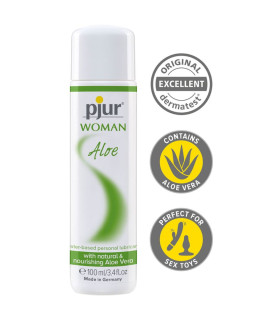 Лубрикант з екстрактом алое Pjur Woman Aloe на водній основі, 100 мл - No Taboo