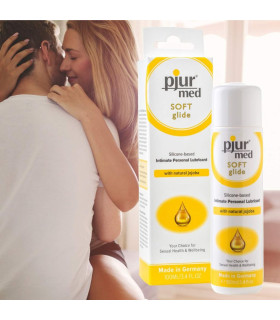 Лубрикант на силиконовой основе Pjur med SOFT Glide с натуральным маслом жожоба, 100 мл - No Taboo