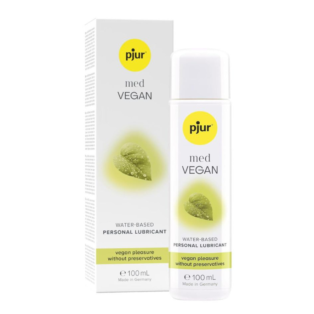 Веганский лубрикант Pjur Med Vegan Glide на водной основе, 100 мл, фото №0 — секс шоп Украина, NO TABOO