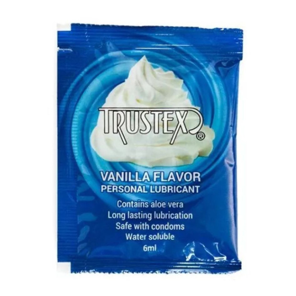 Пробник Лубрикант ароматизированный Trustex Vanilla на водной основе, саше 1 шт, 6 мл, фото №0 — секс шоп Украина, NO TABOO