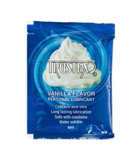 Пробник Лубрикант ароматизований Trustex Vanilla на водній основі, саше 1 шт, 6 мл - No Taboo