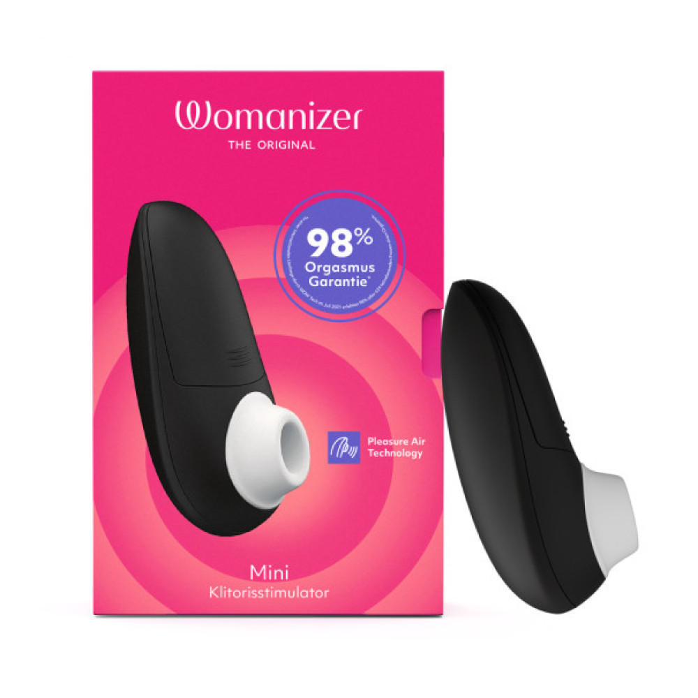 Бесконтактный стимулятор клитора Womanizer Mini 2, черный, 11 см х 5 см фото №0 — секс игрушки: Украина, NO TABOO