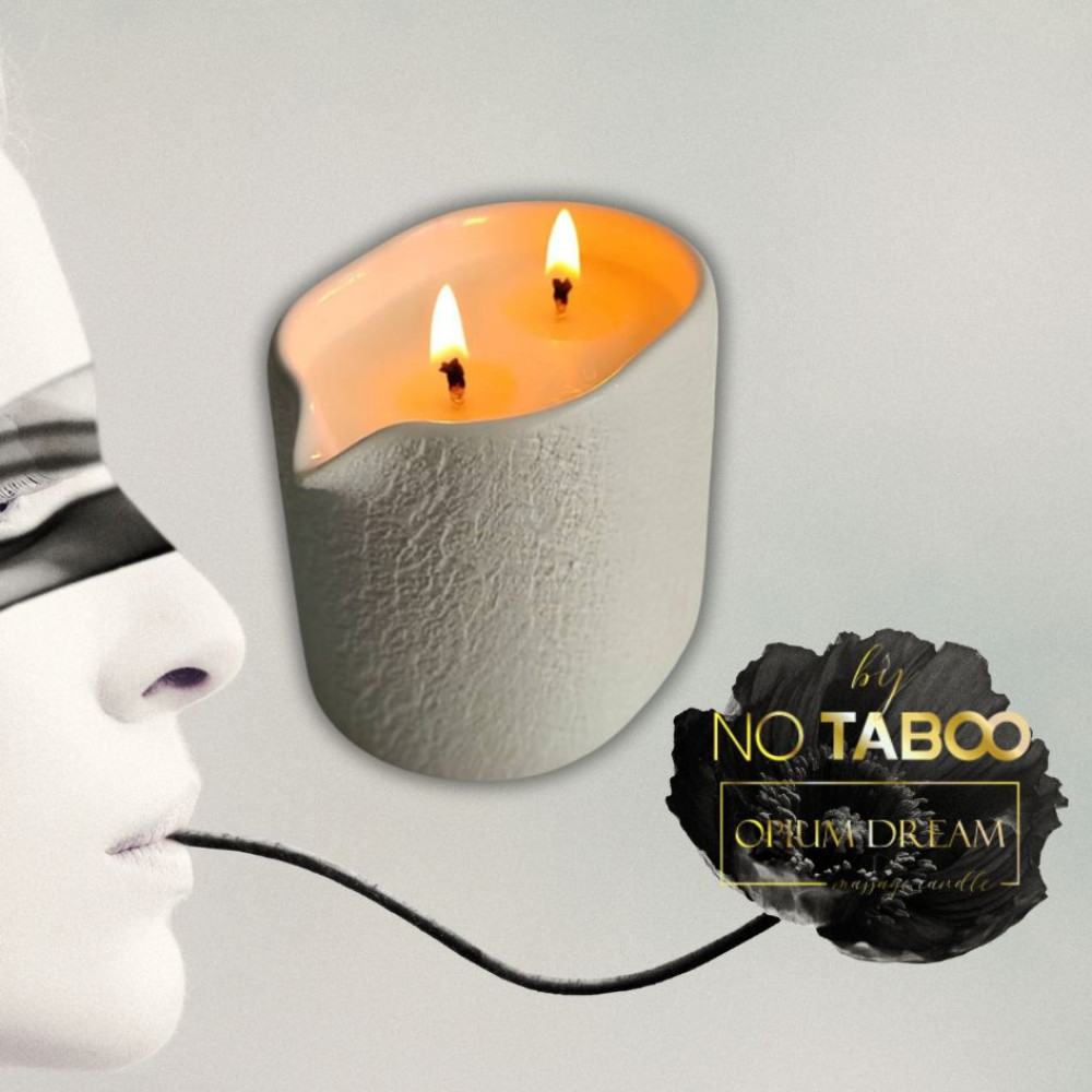 Массажная свеча, 140 мл, NO TABOO Opium Dream цветы + специи + ладан, фото №4 — секс шоп Украина, NO TABOO