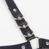 Портупея гартеры на ноги Star Night Bandage Garter из экокожи с металлической фурнитурой, чёрная, OS, фото №4 — секс шоп Украина, NO TABOO