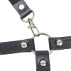  Портупея из искусственной кожи Star Night Punk Leather с цепочками, черная, OS, фото №4 — секс шоп Украина, NO TABOO