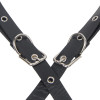  Портупея из искусственной кожи Star Night Punk Leather с цепочками, черная, OS, фото №5 — секс шоп Украина, NO TABOO