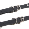  Портупея из искусственной кожи Star Night Punk Leather с цепочками, черная, OS, фото №6 — секс шоп Украина, NO TABOO