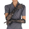Перчатки в сетку со стразами Star Night Glitter Rhinestone Gloves черные, OS, фото №2 — секс шоп Украина, NO TABOO