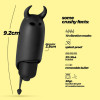 Мини-вибратор вибропуля с насадкой Crushios O-Pet Devil черного цвета, 9.2 х 2.5 см фото №10 — секс игрушки: Украина, NO TABOO