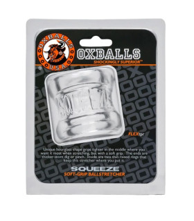 Насадка на мошонку Oxballs Squeeze, прозрачная, 8.9 х 5.1 см - No Taboo