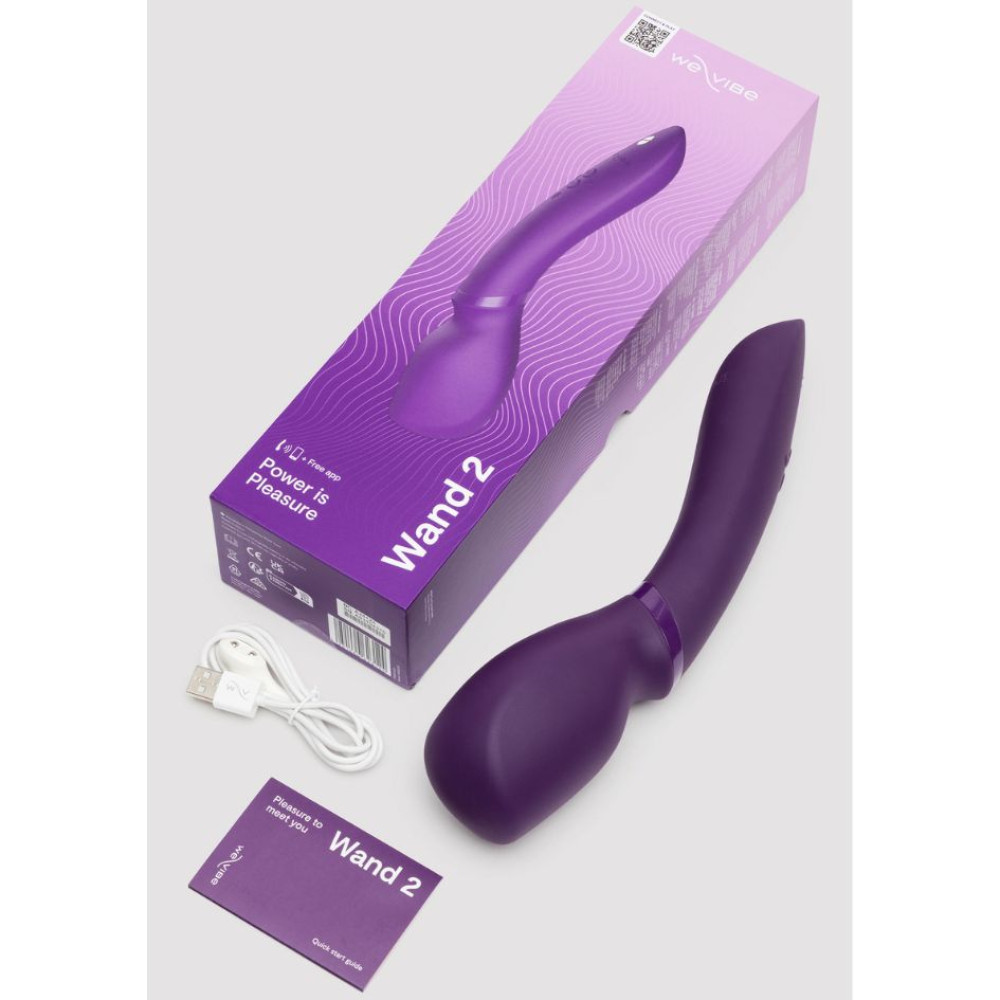 Вибромассажер микрофон Wand by We-Vibe 2 Purple, фиолетовый, 27 см х 5.5 см фото №19 — секс игрушки: Украина, NO TABOO