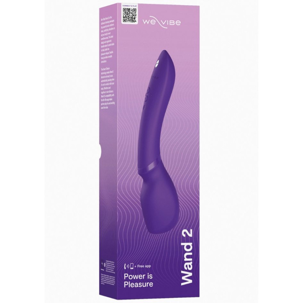 Вибромассажер микрофон Wand by We-Vibe 2 Purple, фиолетовый, 27 см х 5.5 см фото №5 — секс игрушки: Украина, NO TABOO