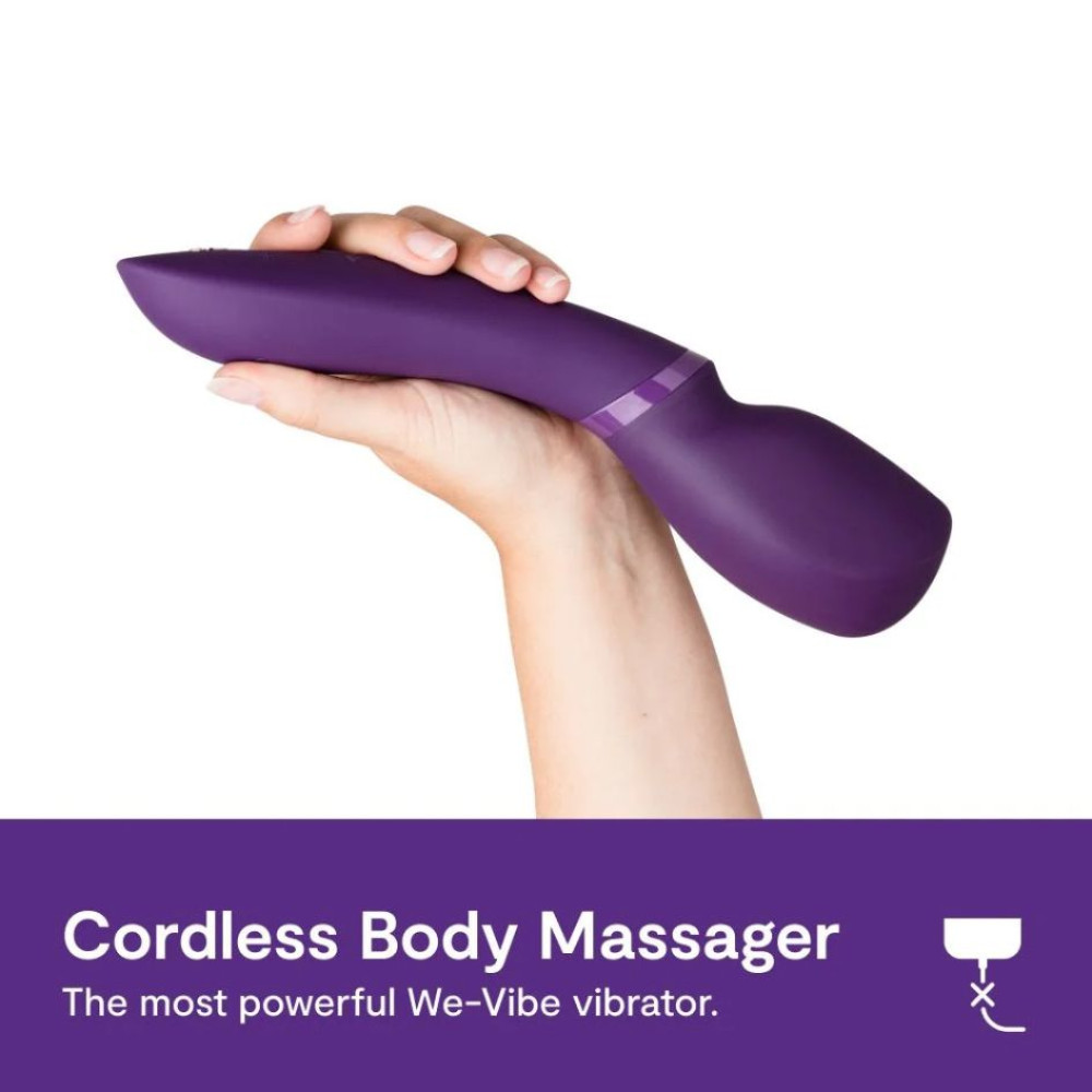Вибромассажер микрофон Wand by We-Vibe 2 Purple, фиолетовый, 27 см х 5.5 см фото №13 — секс игрушки: Украина, NO TABOO