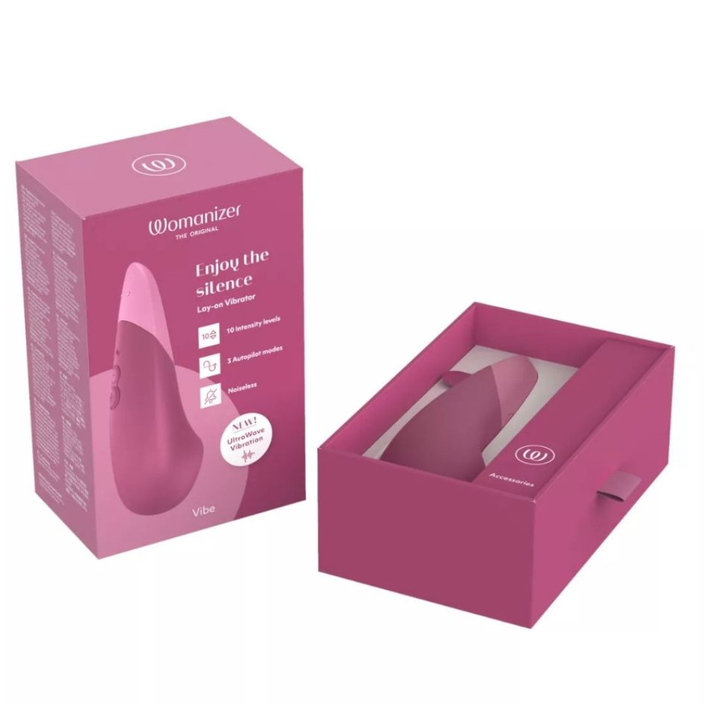 Вибратор бесшумный Womanizer Vibe Dusky Pink для клитора, розовый, 14.5 см х 4.3 см фото №15 — секс игрушки: Украина, NO TABOO