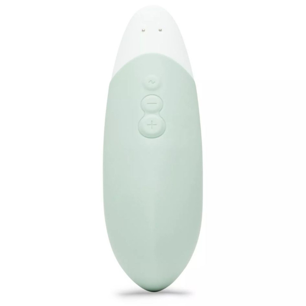 Вибратор бесшумный Womanizer Vibe Sage для клитора, зеленый, 14.5 см х 4.3 см фото №3 — секс игрушки: Украина, NO TABOO