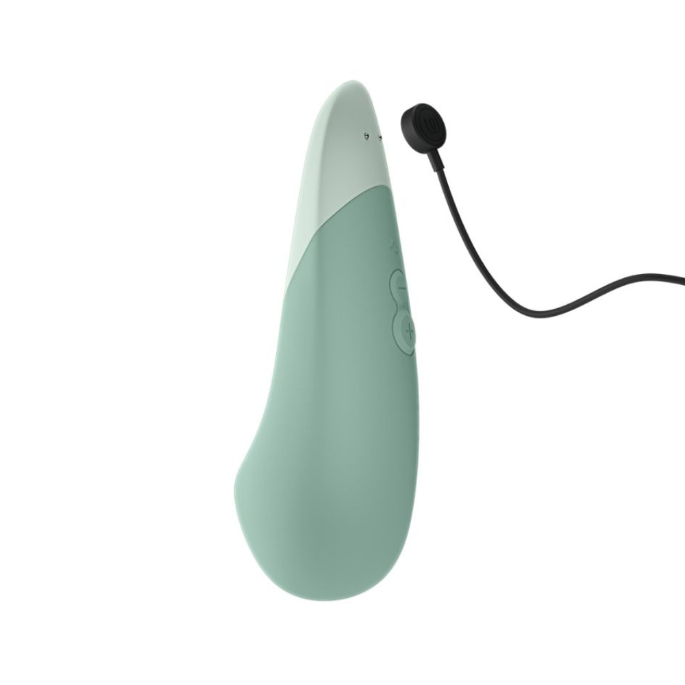Вибратор бесшумный Womanizer Vibe Sage для клитора, зеленый, 14.5 см х 4.3 см фото №5 — секс игрушки: Украина, NO TABOO