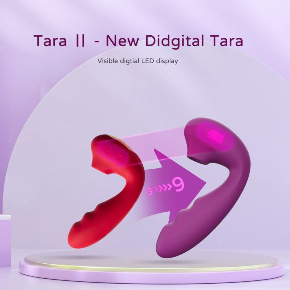 Вакуумный стимулятор BeYourLover Tara Purple с вагинальным отростком и подогревом, фиолетовый, 13.9 см х 3.7 см фото №7 — секс игрушки: Украина, NO TABOO