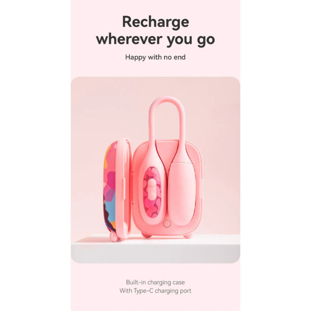 Виброяйцо и вакуумный стимулятор для клитора 2в1 BeYourLover Magic Suitcase в зарядном кейсе, розовый фото №16 — секс игрушки: Украина, NO TABOO