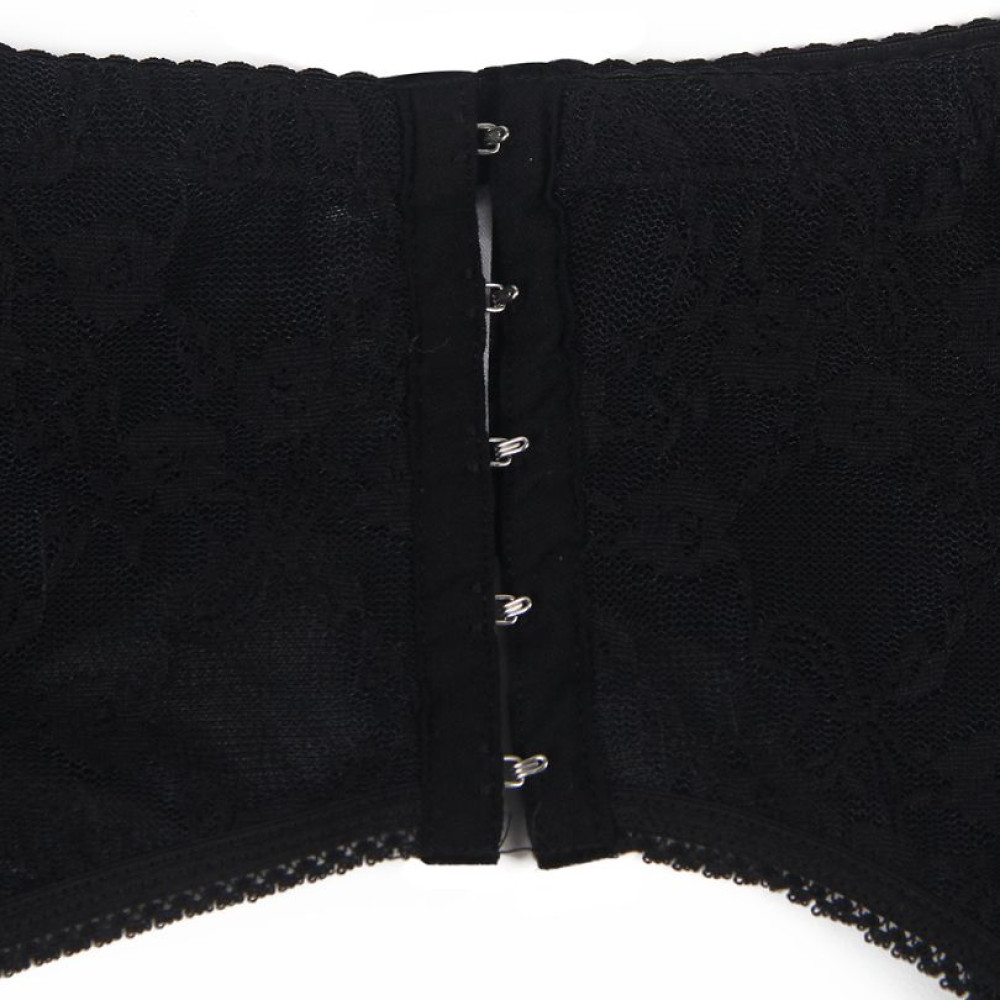 Пояс для чулок с трусиками Star Night Garter and Panty, XS-S, черный, фото №4 — секс шоп Украина, NO TABOO