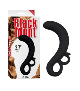 Массажер универсальный Black Mont для простаты и точки G, черный - No Taboo