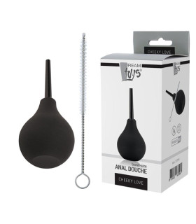 Анальный душ с щеточкой, черный - No Taboo