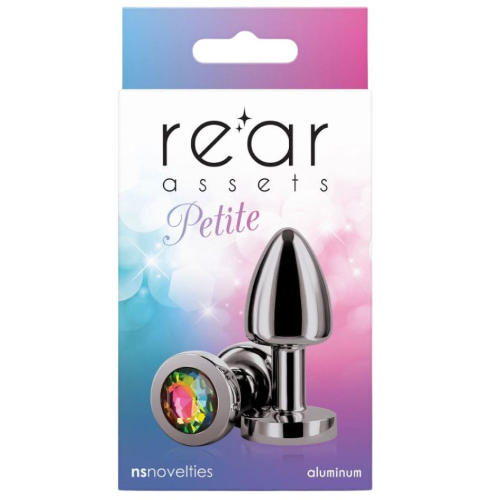 Анальная пробка с кристалом NS Novelties Rear Assets Petite черная, 6 см х 2.6 см фото №0 — секс игрушки: Украина, NO TABOO