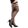 Чулки эротические Star Night Mesh Stockings в сеточку, черные, OS (XS-L), фото №1 — секс шоп Украина, NO TABOO