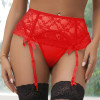 Пояс для чулок с трусиками Star Night Lace Garter Panty красный, XS-S, фото №1 — секс шоп Украина, NO TABOO