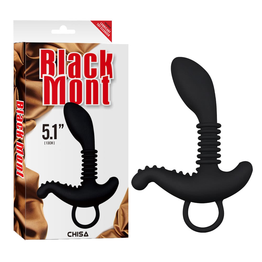 Анальный стимулятор простаты Black Mont, силикон, черный фото №0 — секс игрушки: Украина, NO TABOO