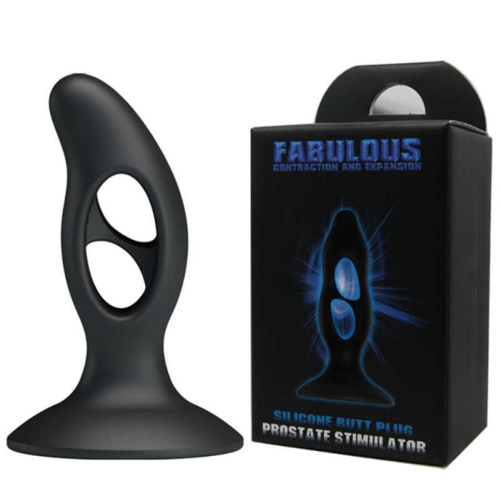 Массажер простаты Baile Fabulous на присоске, черный, 9.3 х 3.2 см фото №0 — секс игрушки: Украина, NO TABOO