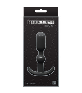 Анальний плаг ns Novelties ELEMENTS PLUG6 black - No Taboo