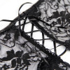 Трусики с доступом на шнуровке с ленты Star Night Lace Panty кружевные, черные, XS-S, фото №4 — секс шоп Украина, NO TABOO