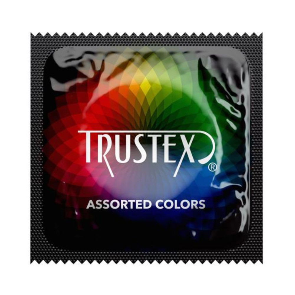 Презерватив Trustex Assorted Colors Lubricated cо смазкой, 1 шт, фото №0 — секс шоп Украина, NO TABOO