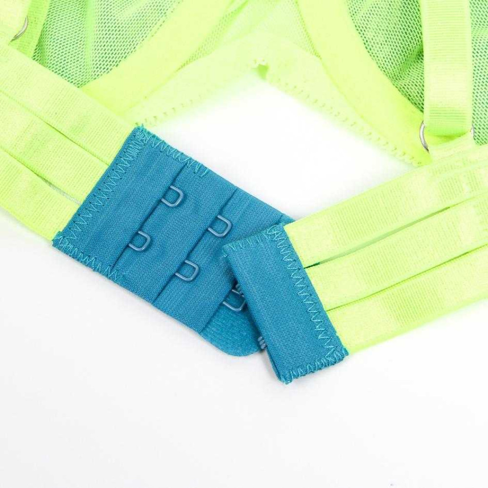 Соблазнительный комплект с голубым кружевом Star Night Green Set 4 предмета, желтого цвета, XS-S, фото №5 — секс шоп Украина, NO TABOO