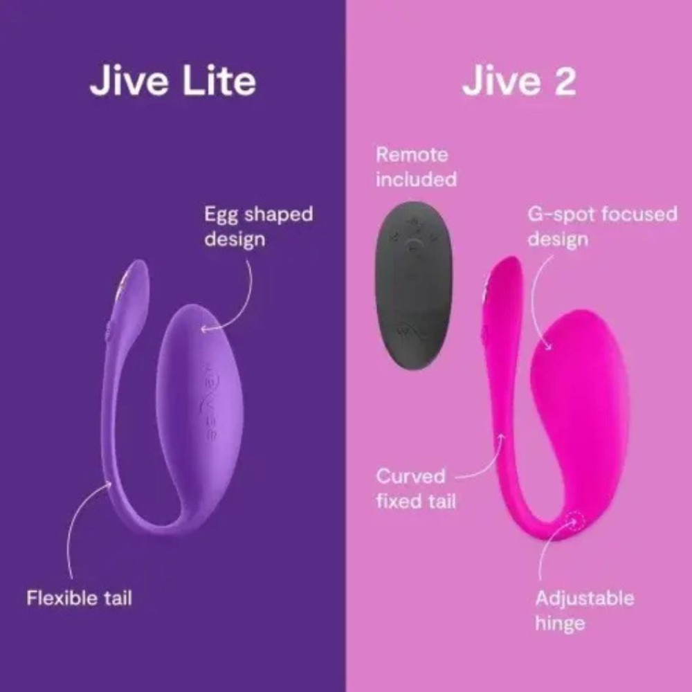 Вибратор яйцо We-Vibe Jive Lite Purple с функцией управления со смартфона, фиолетовое фото №11 — секс игрушки: Украина, NO TABOO