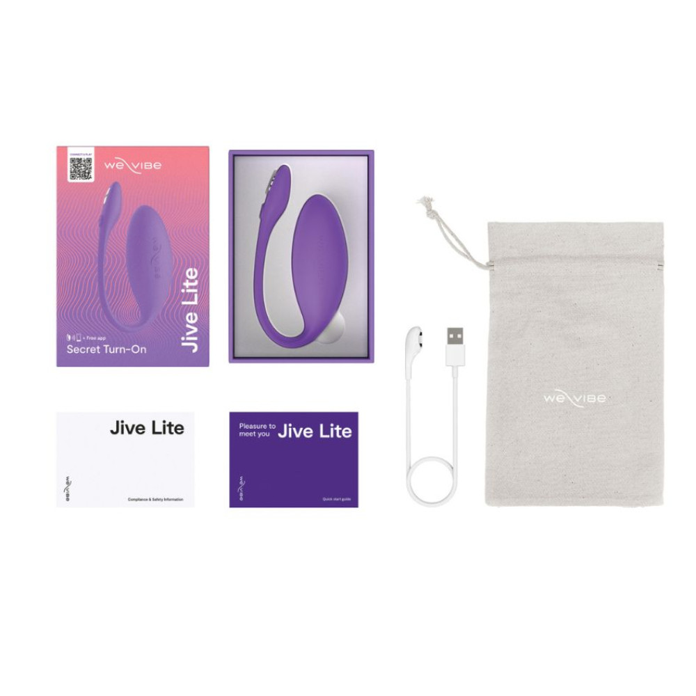 Вибратор яйцо We-Vibe Jive Lite Purple с функцией управления со смартфона, фиолетовое фото №5 — секс игрушки: Украина, NO TABOO