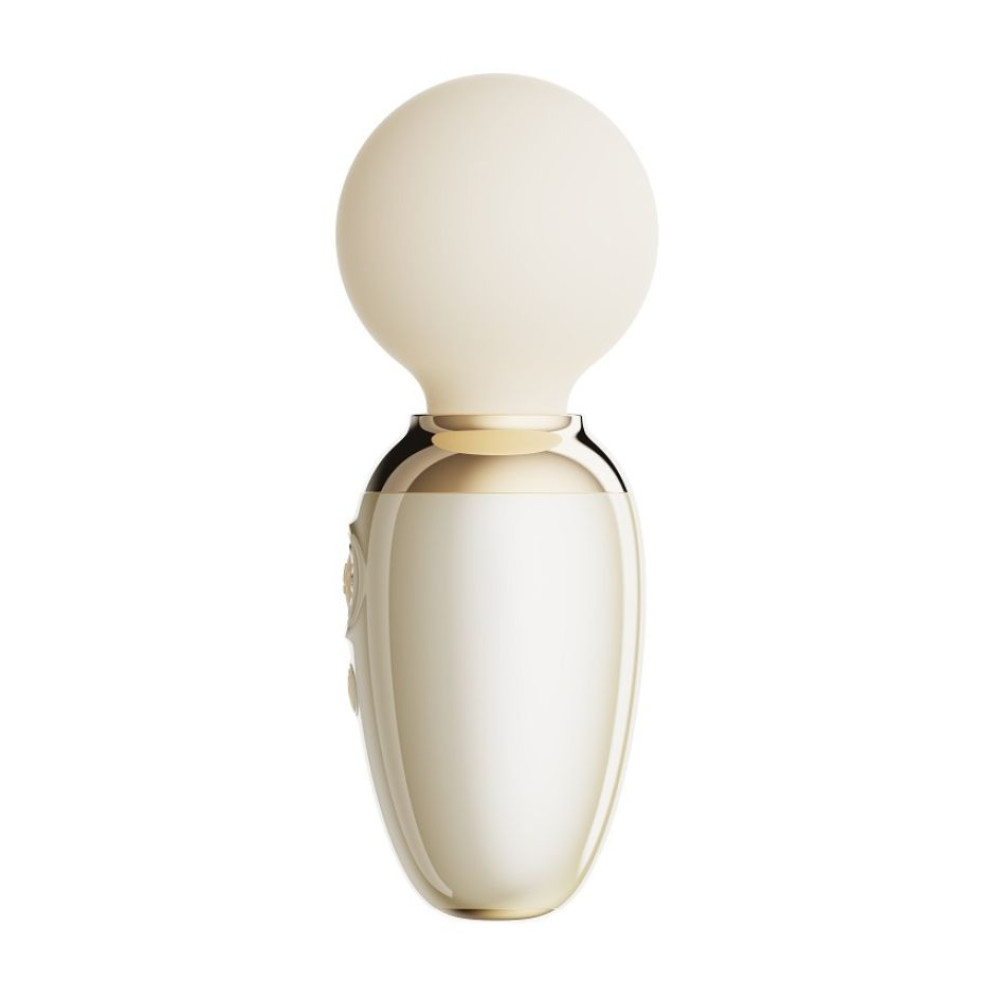Вибратор микрофон с подогревом ZALO Ava Ivory White из жидкого силикона, белый, 8.9 х 5.2 см фото №4 — секс игрушки: Украина, NO TABOO