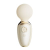 Вибратор микрофон с подогревом ZALO Ava Ivory White из жидкого силикона, белый, 8.9 х 5.2 см фото №3 — секс игрушки: Украина, NO TABOO