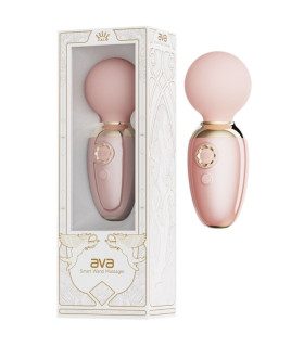 Вибратор микрофон с подогревом ZALO Ava Sacura Pink из жидкого силикона, розовый, 8.9 х 5.2 см - No Taboo