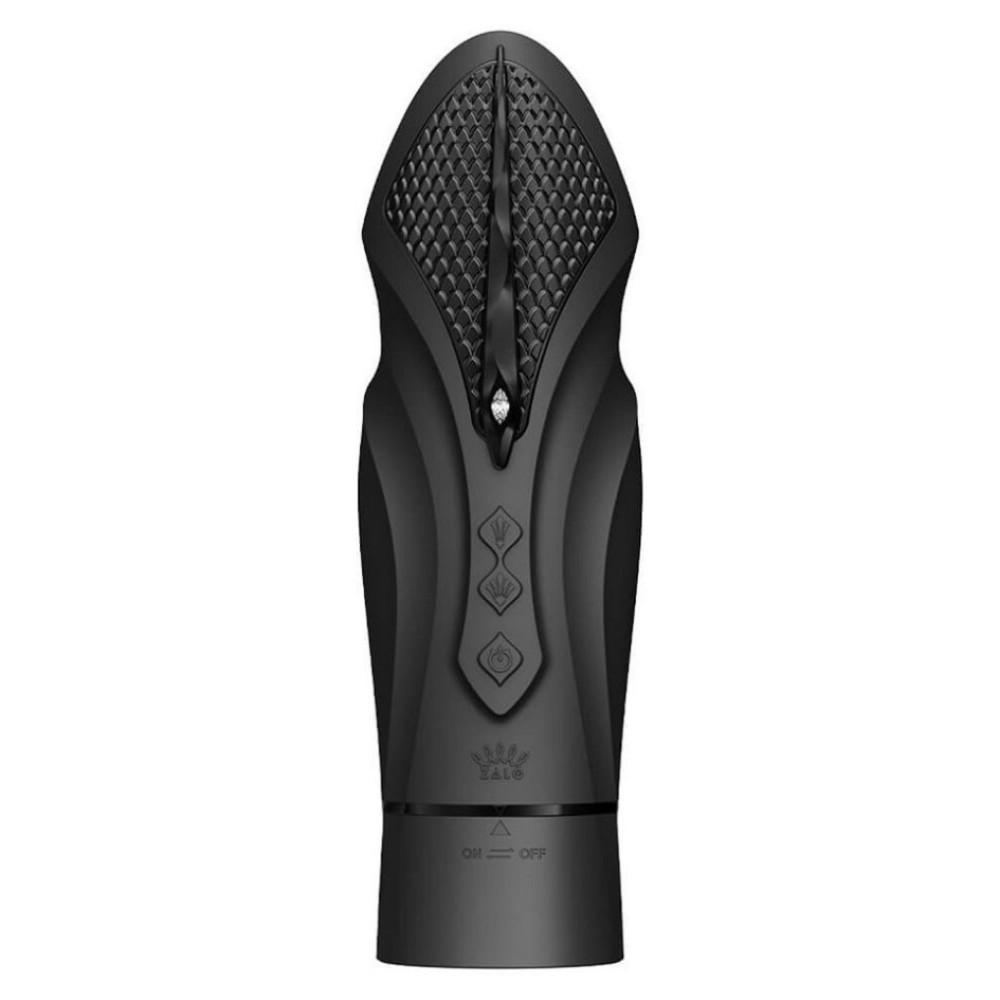 Секс-машина вибратор с 2 насадками Zalo Sesh Obsidian Black с контролем с приложения и пультом, с подогревом, черная фото №10 — секс игрушки: Украина, NO TABOO