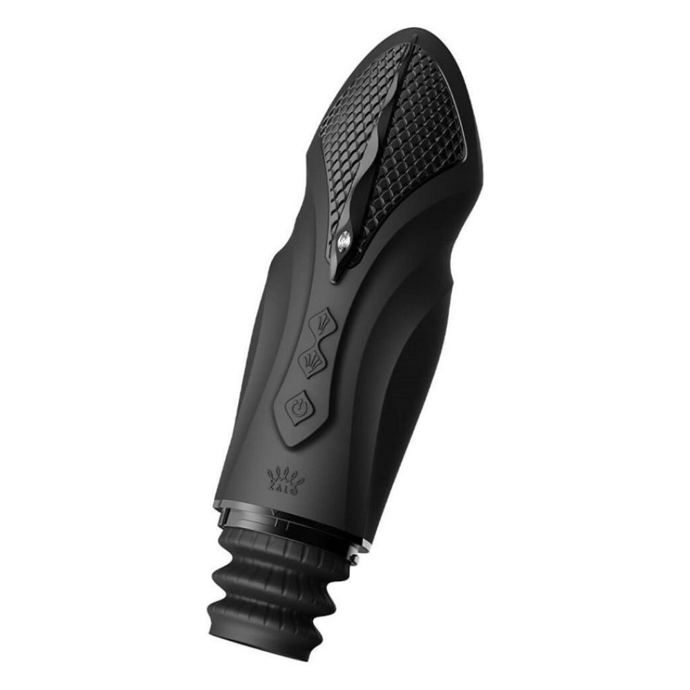 Секс-машина вибратор с 2 насадками Zalo Sesh Obsidian Black с контролем с приложения и пультом, с подогревом, черная фото №11 — секс игрушки: Украина, NO TABOO