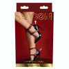  Портупеи-украшения на обувь Taboom Bondage in Luxury BDSM Spurs со шпорами, красного цвета, 2 шт, фото №1 — секс шоп Украина, NO TABOO
