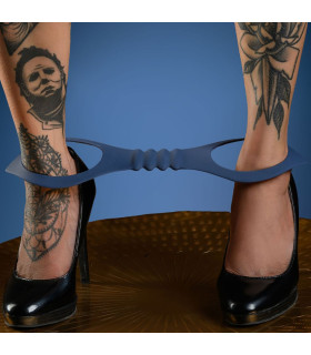 Поножі силіконові Taboom Silicone Supreme Ankle Cuffs без застібок, сині, 32 x 10.5 см - No Taboo