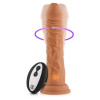Вибратор с ротацией на присоске FemmeFunn Vortex Turbo Shaft с беспроводным пультом, бежевый, 21.6 см х 4 см фото №2 — секс игрушки: Украина, NO TABOO
